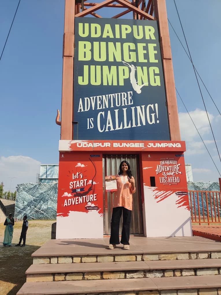 56 Meter Udaipur Bungy with DSLR Video by Udaipur bungee