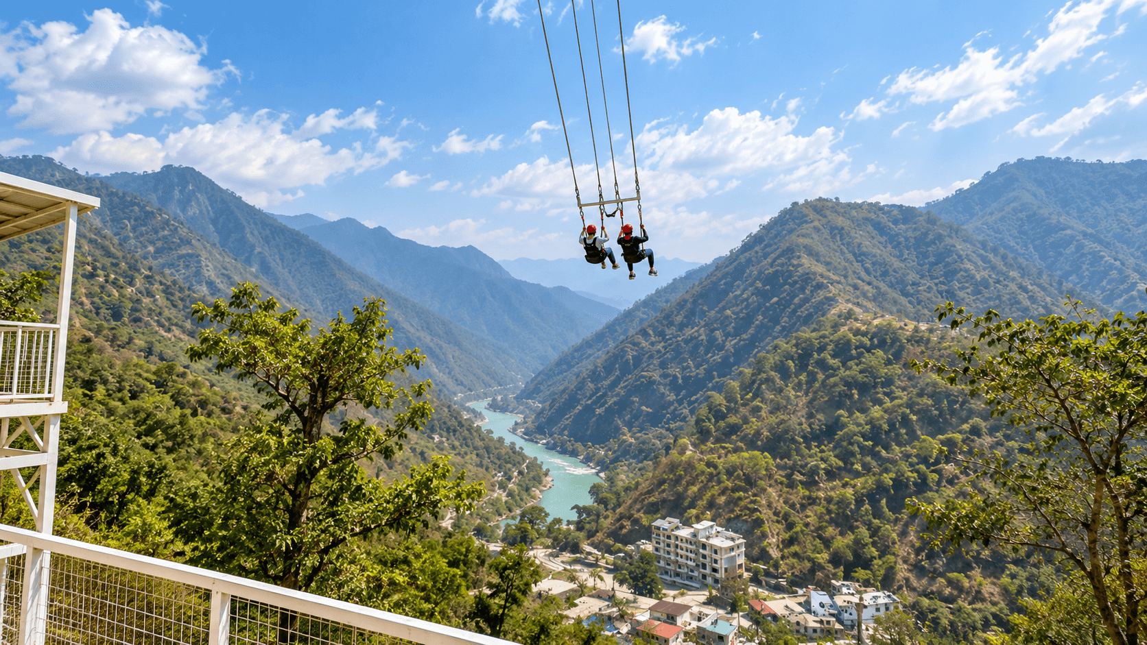 113 Meter Giant Swing by Himalayan Bungy